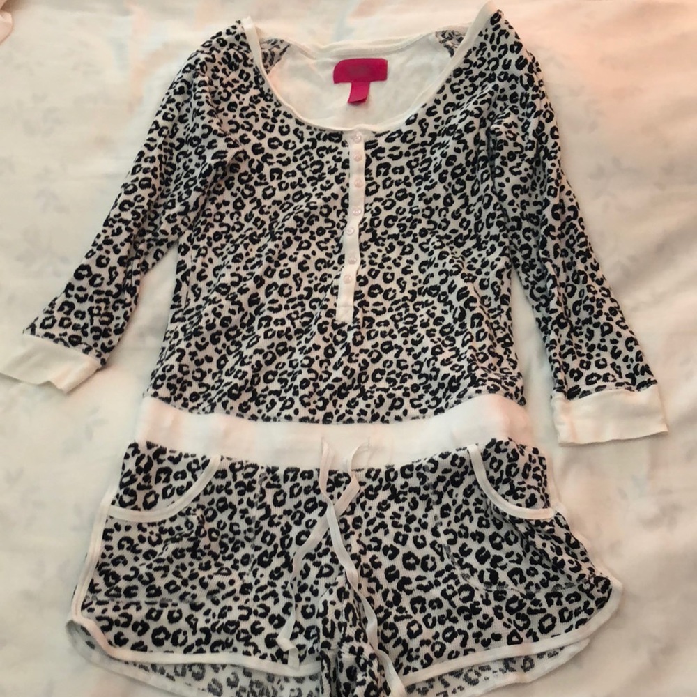 Victoria’s Secret cheetah print sleep romper